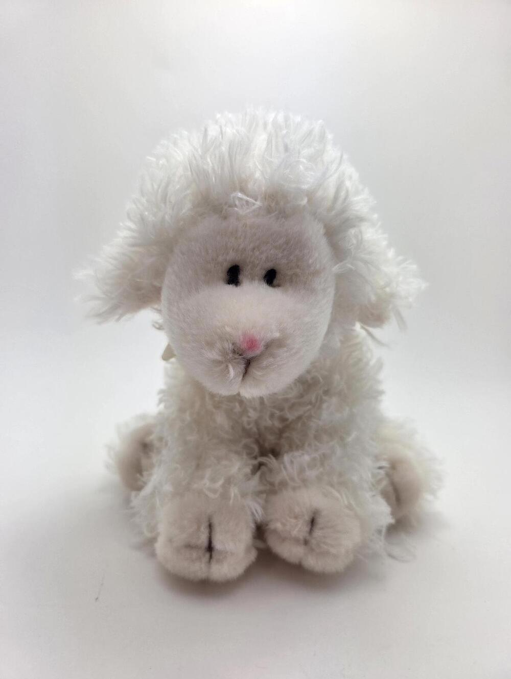Vintage Russ “Baasley” the Cream Lamb Plush Stuffed Animal (Smaller 8 inch)